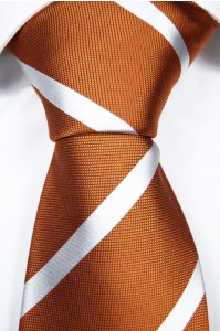 A simple design. Orange neckties can feel composed